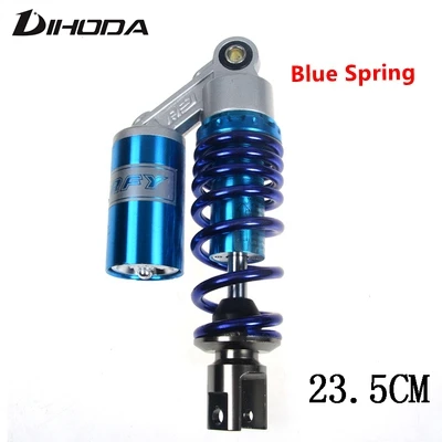 Универсальный 1 шт. 235 мм задний амортизатор мотоцикла задняя подвеска для YAMAHA 50CC азотный амортизатор - Цвет: Blue spring