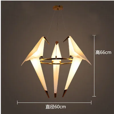 3 Light C Светодиодный настенный светильник с птицами, прикроватный светильник, креативный бумажный настенный светильник с краном оригами для спальни, кабинета, фойе, столовой - Цвет абажура: 3 Light C
