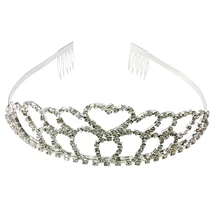 Свадебные Стразы для подружки невесты, сердце, корона, повязка на голову, тиара