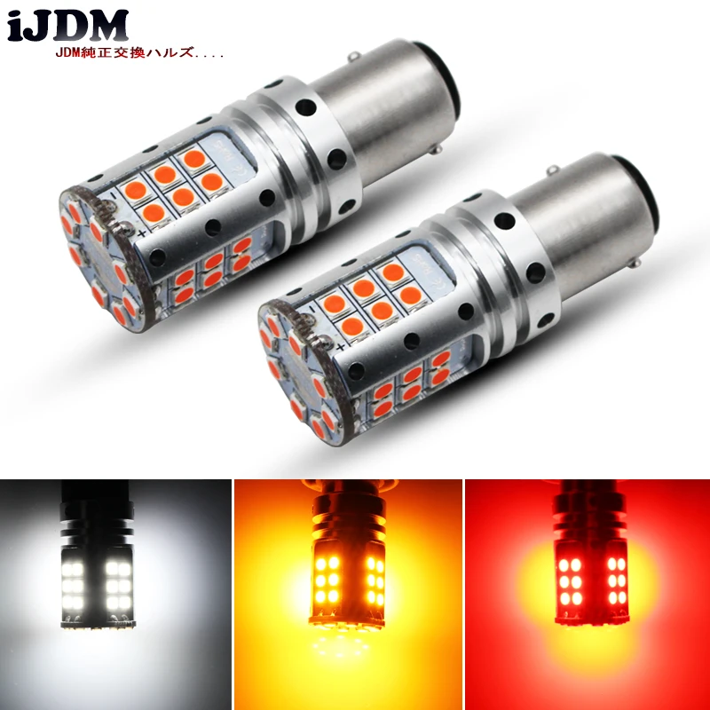 IJDM Автомобильные светодиодные стоп сигналы Canbus 1157 P21/5W BAY15d BA15D 3030 32SMD задние