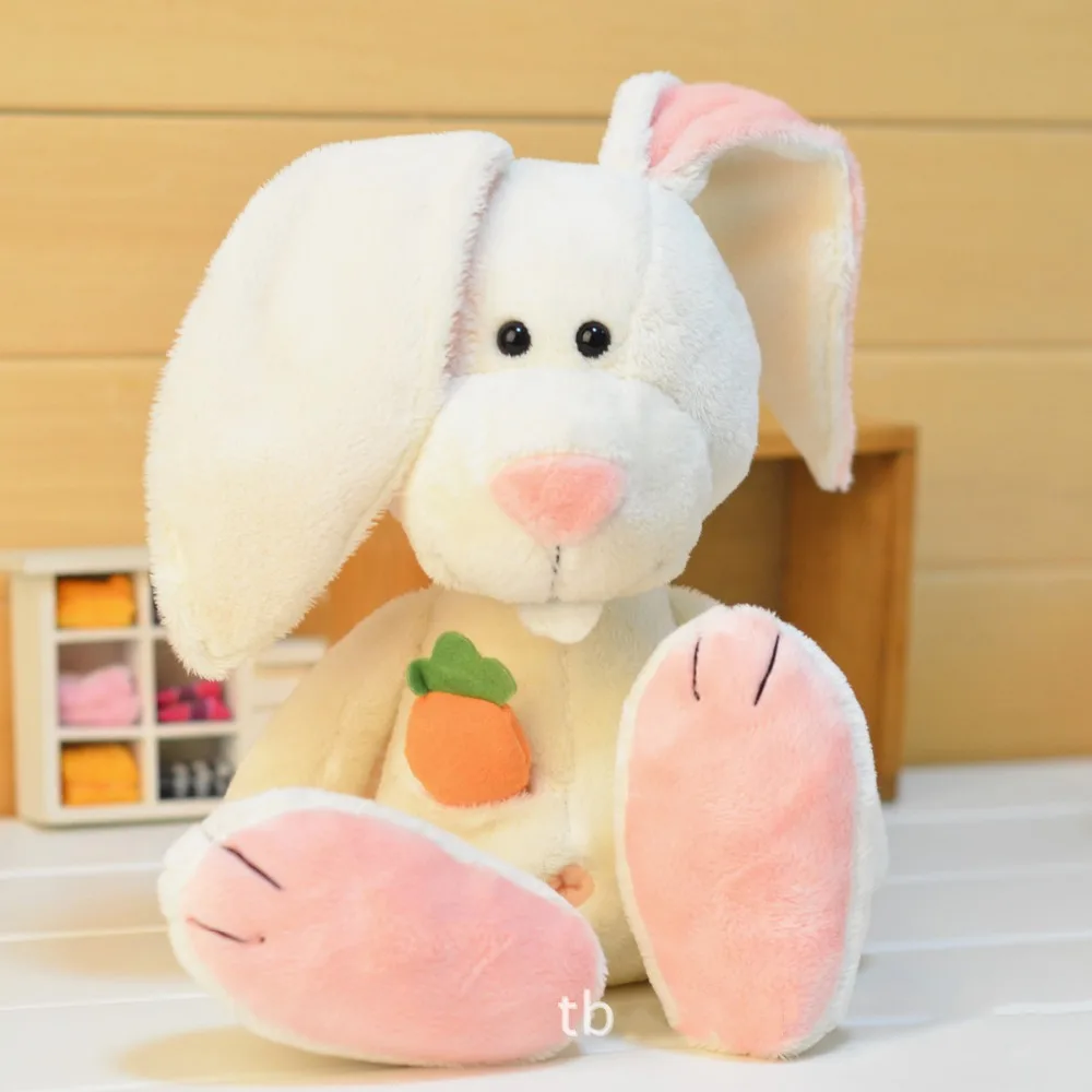 

50 cm white rabbit plush doll radish rabbit boutique plush toy for children.