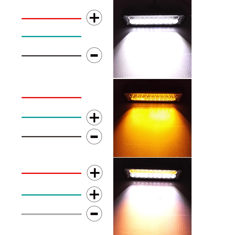 Nouveau 6 pouces 12 V led станка со светодиодами Большие размеры de travail прожектор фонарик