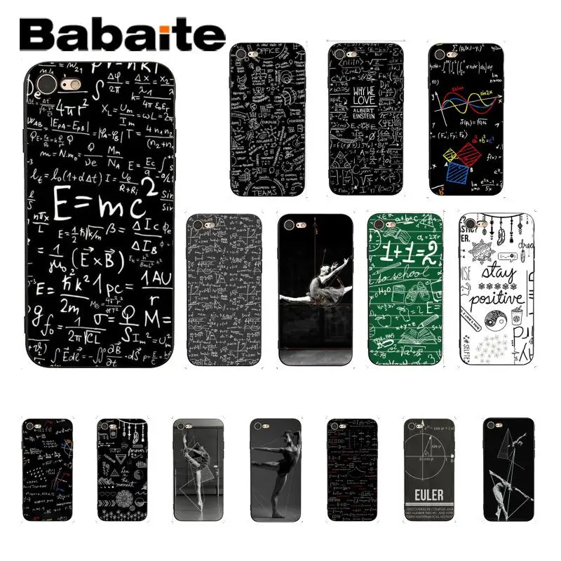 

Babaite Math Unique Design Coque Shell Phone Accessories Case for iPhone 8 7 6 6S Plus X XS MAX 5 5S SE XR Fundas Capa
