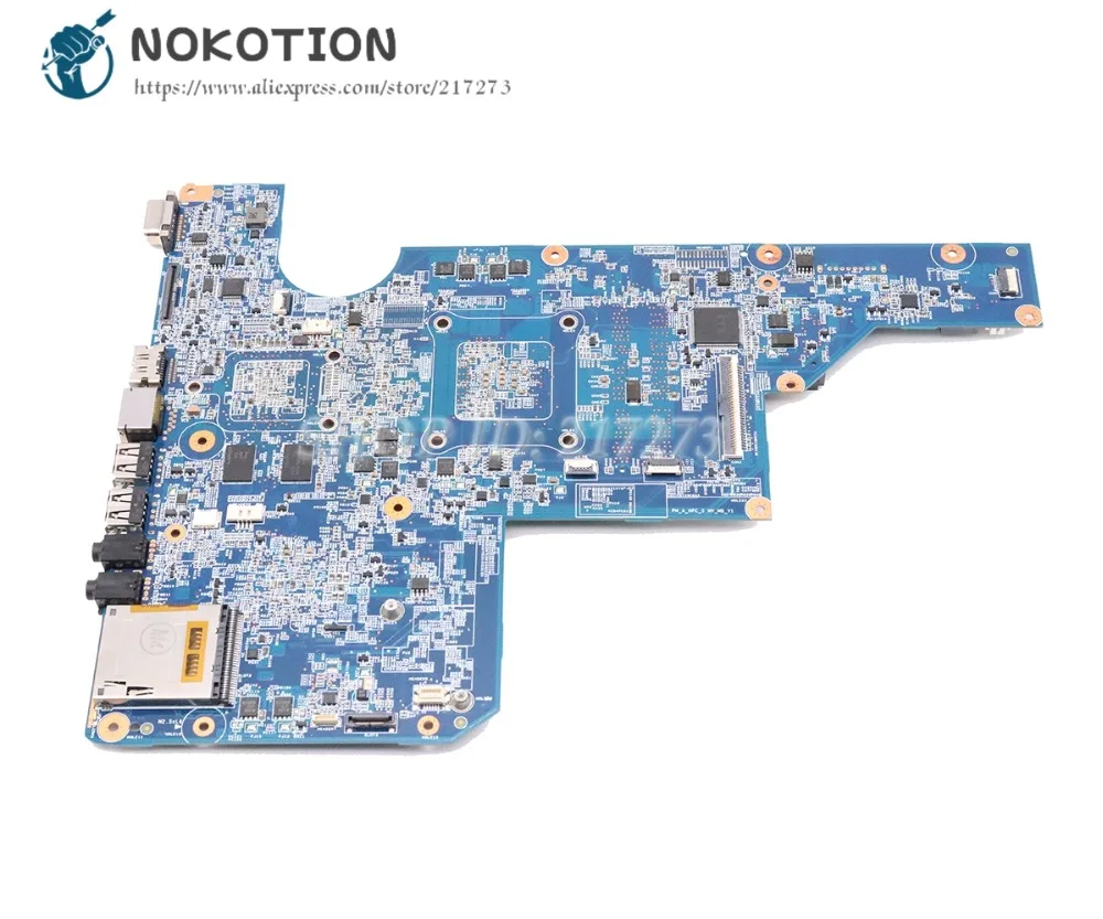 NOKOTION 597673-001 610160-001 аккумулятор большой емкости для hp CQ62 G62 ноутбук материнская плата Гнездо S1 DDR3 HD4500 графика Процессор