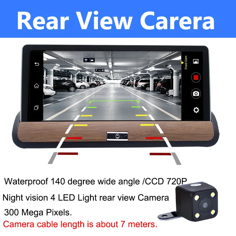7-3G-Car-Camera-DVR-Rear-view-Android-5-0-GPS-Bluetooth-FM-WIFI-Dual-Lens