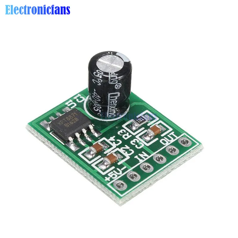 

XPT8871 XH-M125 DC 3-5V Single Channel Digital Audio Lithium Amplifier Board for Electric Relay Module Interface Board Shield