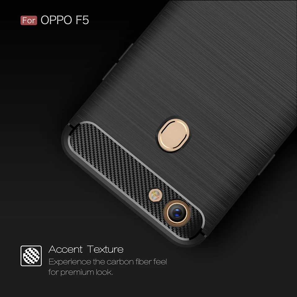 Carbon Fiber Case For OPPO F5 Soft TPU Silicon Luxury business Style TPU Case For OPPO F5  Back Phone Cover For OPPO F5 F5 Coque (4)