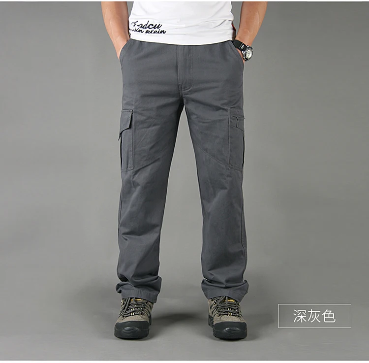 Весенне-летние мужские армейские военные брюки из хлопка, легкие многокарманные тактические брюки-карго для бега, мужские повседневные брюки