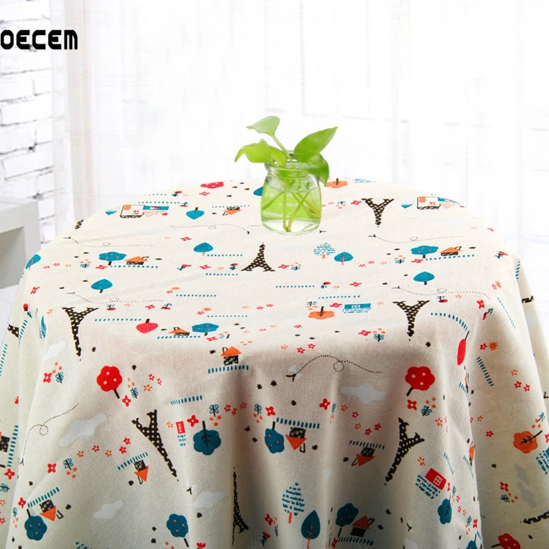 140 50 Cm Tour Eiffel Motif Lin Naturel Tissu Metre De Couture Bricolage Patchwork Literie Rideau Tissu Decor A La Maison Aliexpress