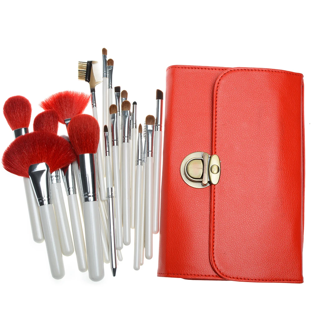 

KJL 26PCS/Set Makeup Brushes Kits Professional Make up Tool Foundation Blush Powder Lip Brush Kit Beauty With Leather Lock Bag