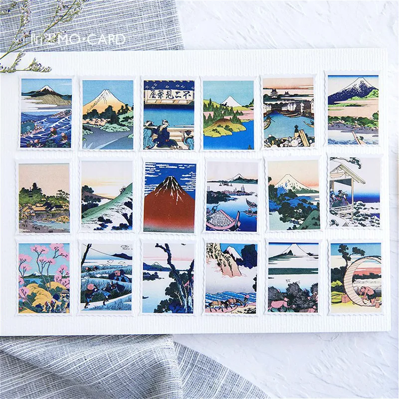 

Scenery Memo Pad Kawaii Stationery Book Mark Creative Cute Sticky Notes School Supplies Paper Stickers