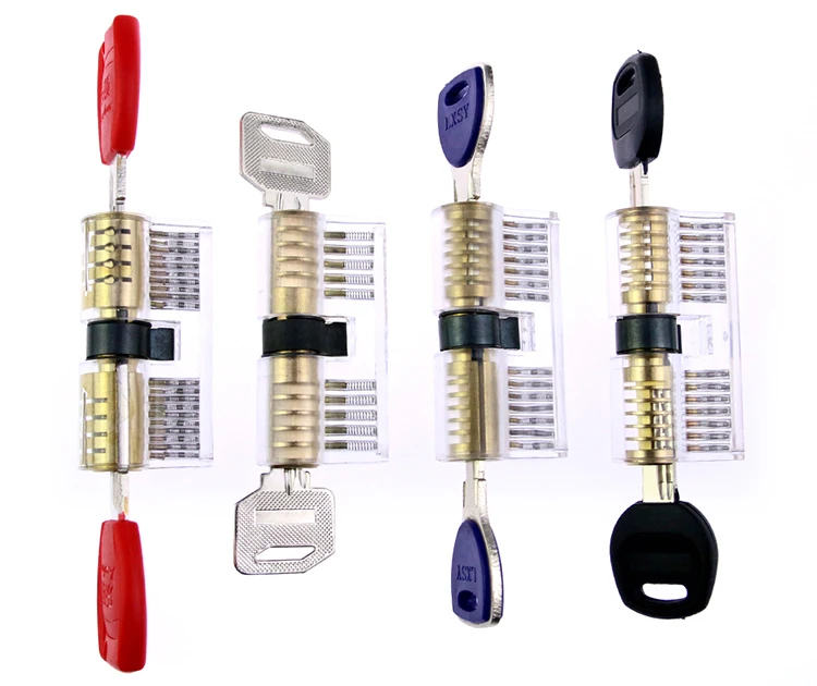 2016 New Locksmith Value Practice Lock Set 4pcs ABlock Tumbler Lock AB Caba Lock Crescent Lock