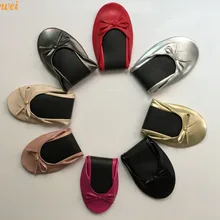 Новые Свадебные Модные женские белые одноразовые квартиры складные балетки туфли с сумкой