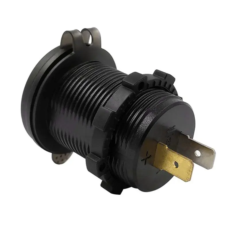 Двойной USB Quick Charge 3 0 светодиодный зарядное устройство для 12В/24В автомобиля лодки