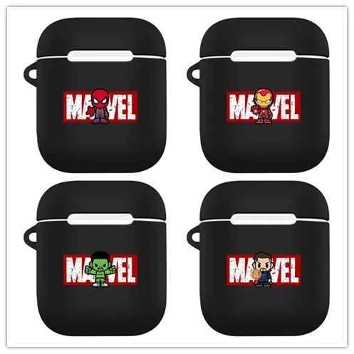 

New Arrival Marvel Avengers Cartoon Silicone Case For Apple Airpods Accessories Protective Decor Cover Pouch Earphone Case