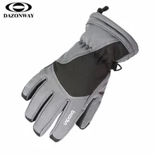 От 6 до 12 лет, детские лыжные перчатки, зимние водонепроницаемые детские перчатки для сноубординга с пятью пальцами, бархатные толстые теплые спортивные перчатки для улицы