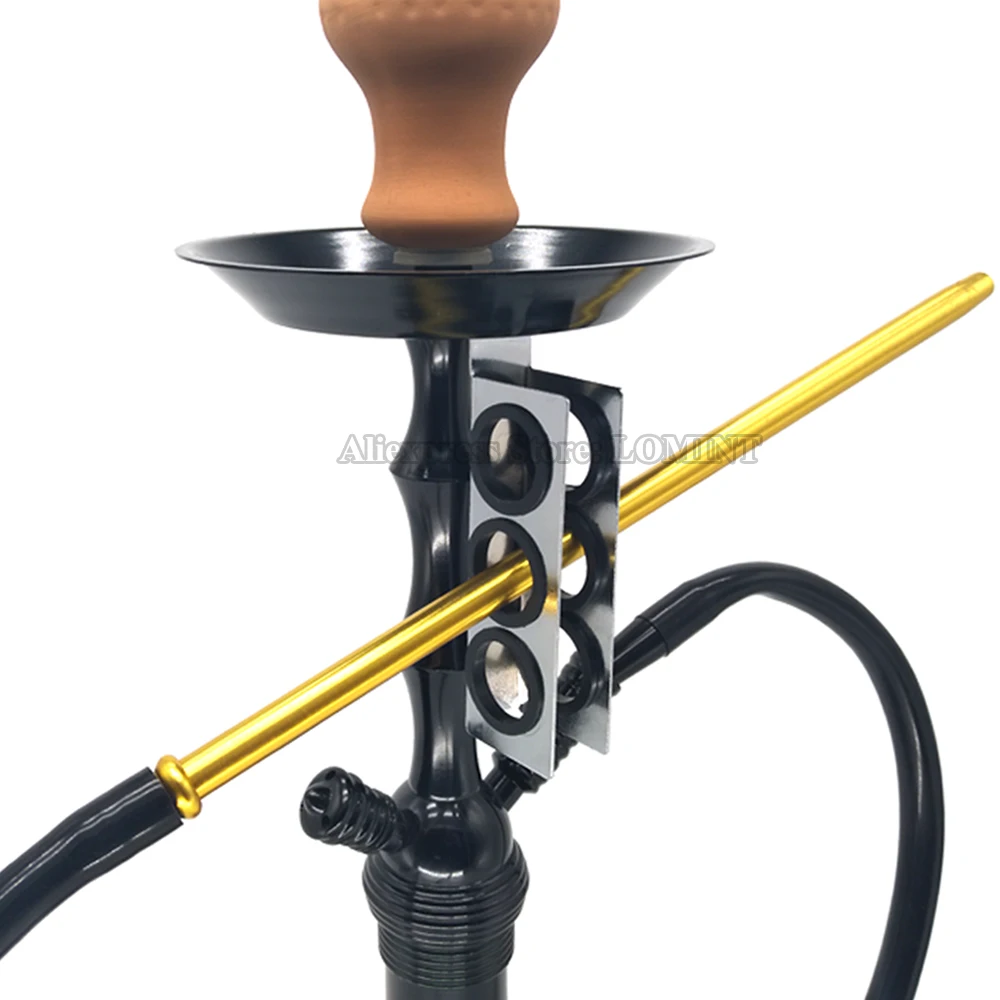 Hookah Accessories LOMINT Silver Hookah Hose Handle Mouthpiece Holder For Big Shisha Hookahs Chicha Narguile Accessories CLUB