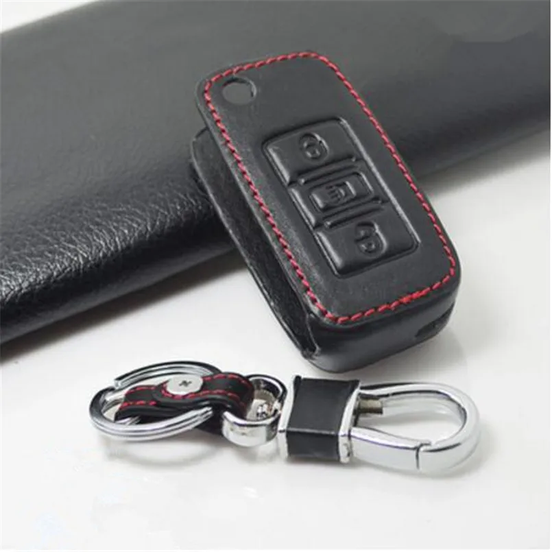 Автомобиль-Стайлинг Высокое качество кожи авто Обложка Key протектор удаленный ключевой чехол для Haval H2 H6 H9 - Название цвета: G black