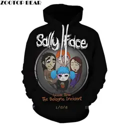 Incent Sally Face с 3D принтом Весенняя Повседневная Толстовка Спортивная мужская Толстовка пуловер с капюшоном уличная куртка Прямая поставка
