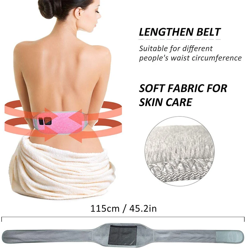 Adjustable Lumbar Heating Pad Hot Pockets Body Warmer Hot Pack Back Wrap Lower Back & Stomach Pain Relief Adjustable Lumbar Heating Pad Hot Pockets Body Warmer Hot Pack Back Wrap Lower Back & Stomach Pain Relief