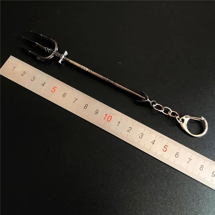 Кинореквизит безделушка Aquaman Trident Bags брелок подвеска из цинкового сплава|Игровые