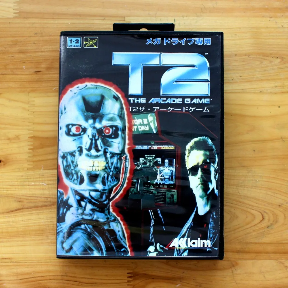 T2 аркадная игра 16 бит SEGA MD Game Card с розничной коробкой для Sega Mega Drive Genesis |