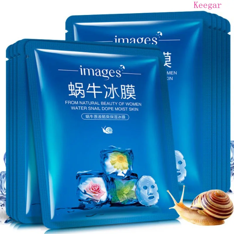 

Images Snail Extract Ice Cold Sleeping Face Mask Cream Oil Control Shrink Pores Facial Masks Snail Dope Mask Paste Skin Care