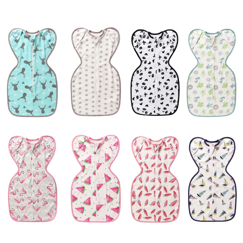 

Baby Sleeping Bag Envelope Suitable for Newborn 0-3-6 Months Cotton Cartoon Zipper Sleeping Bag Crib Accessories