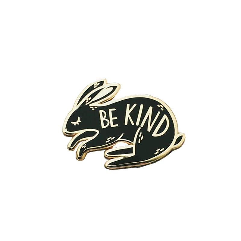 

Be Kind rabbit enamel pin