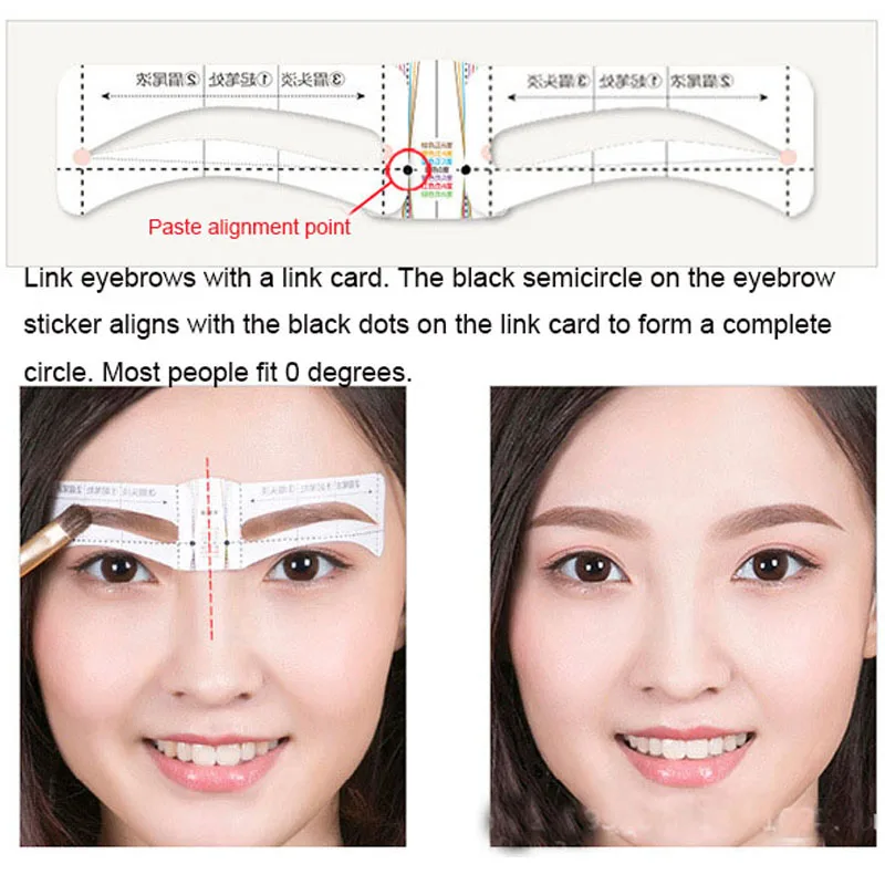 10 шт./компл. трафареты для бровей смешанные карандаш для бровей формы косметика, макияж бровей рисунок отражатель AC068