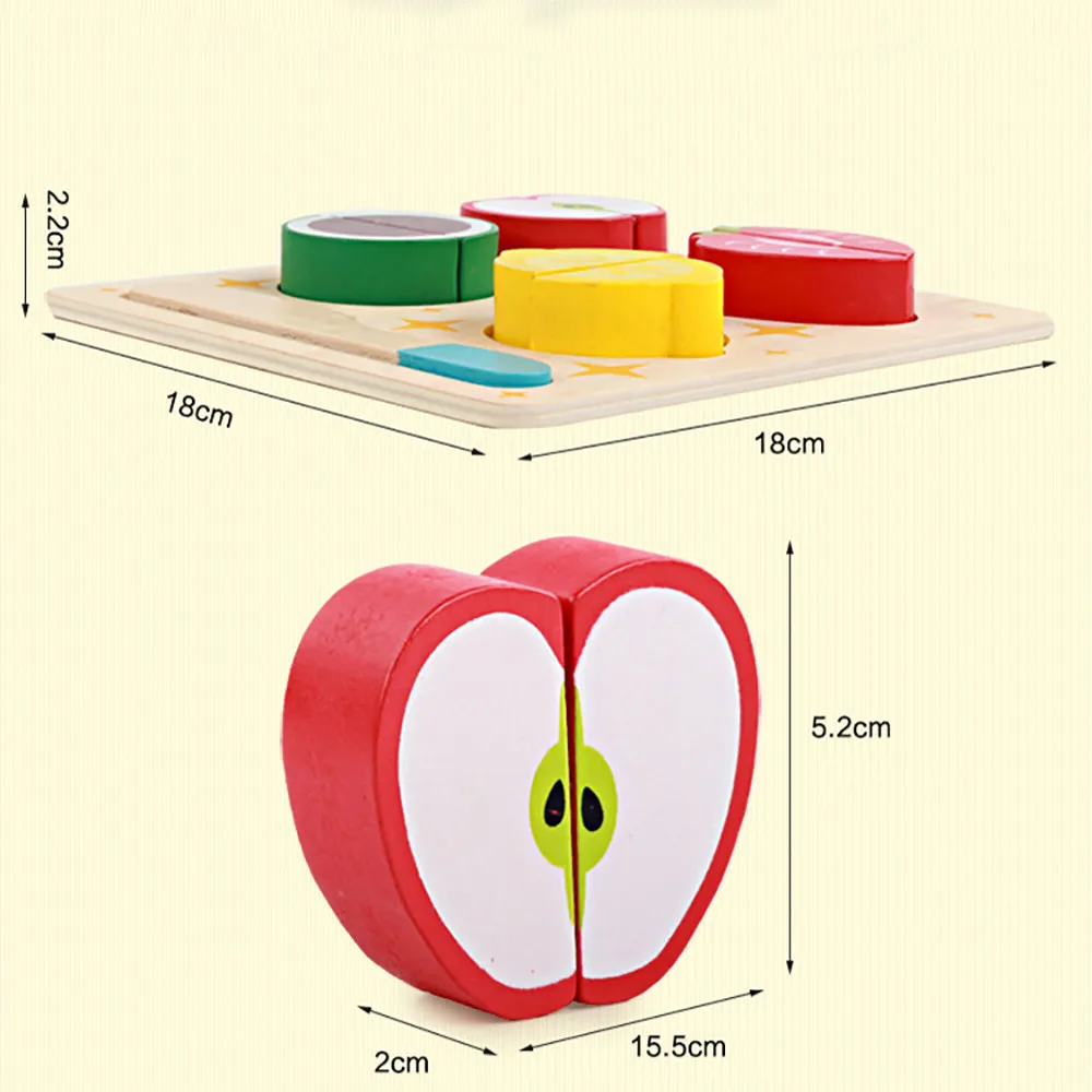 Горячая деревянные классические игры Моделирование кухня серии игрушки резка фрукты и овощи игрушки Монтессори Раннее Образование Подарки