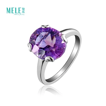 

Natural amethyst silver rings,0val main gemstone wiht 10X12mm,Contracted and fashionable for