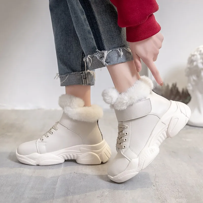 

Women's Snow Boots 2019New Ladies Snow Boots Winter New Women's Winter Shoes Women's Warm in the Tube Women's Cotton Shoes Boots