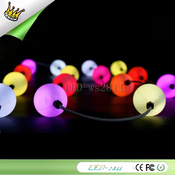 

Fast shipping 100x 50mm Full Color Ball LED Pixel Module DC12V Double Side 5050 RGB + WS2811 IC