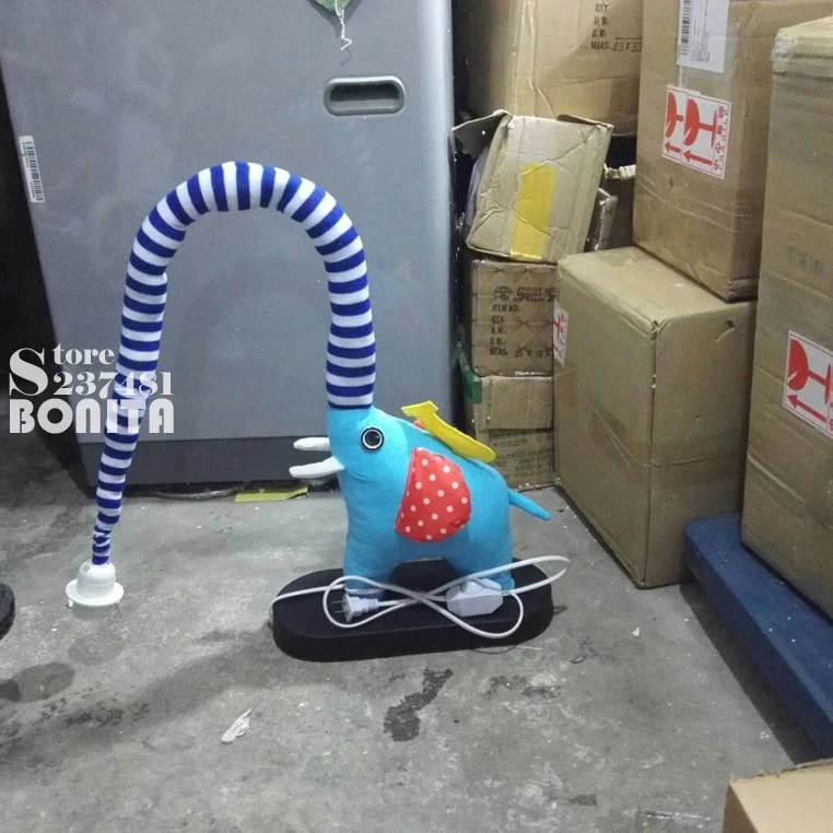 Crianças em pé Lâmpadas para Sala de Estar Decoração Iluminação Pano Artesanal Animal Crocodilo Pássaro Elefante Crianças Piso Luz 9 Crianças em pé lâmpadas para sala de