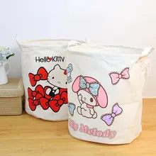 X-ZA Мультфильм Мелодия супер-sprouting хлопок лен складные корзины для грязного, игрушки, хранения одежды бочки, корзина для хранения