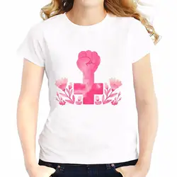 Феминистская футболка Обувь для девочек футболки Повседневная футболка Для женщин короткий рукав мягкой дышащей феминизм футболка
