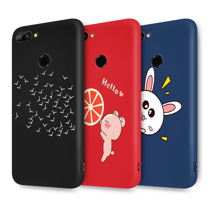 Силиконовый чехол для Huawei Honor 8C 8X 9 Lite P smart 2019 матовый телефона разноцветная крышка