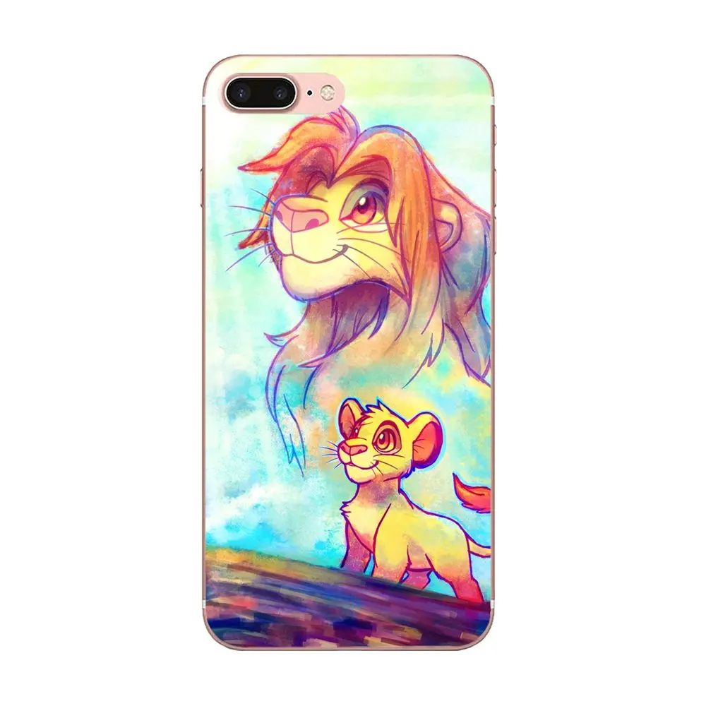 Для Apple iPhone 4 4S 5 5C 5S SE 6 6S 7 8 Plus X XS Max XR TPU чехол с принтом Simba Nala|Бамперы| |