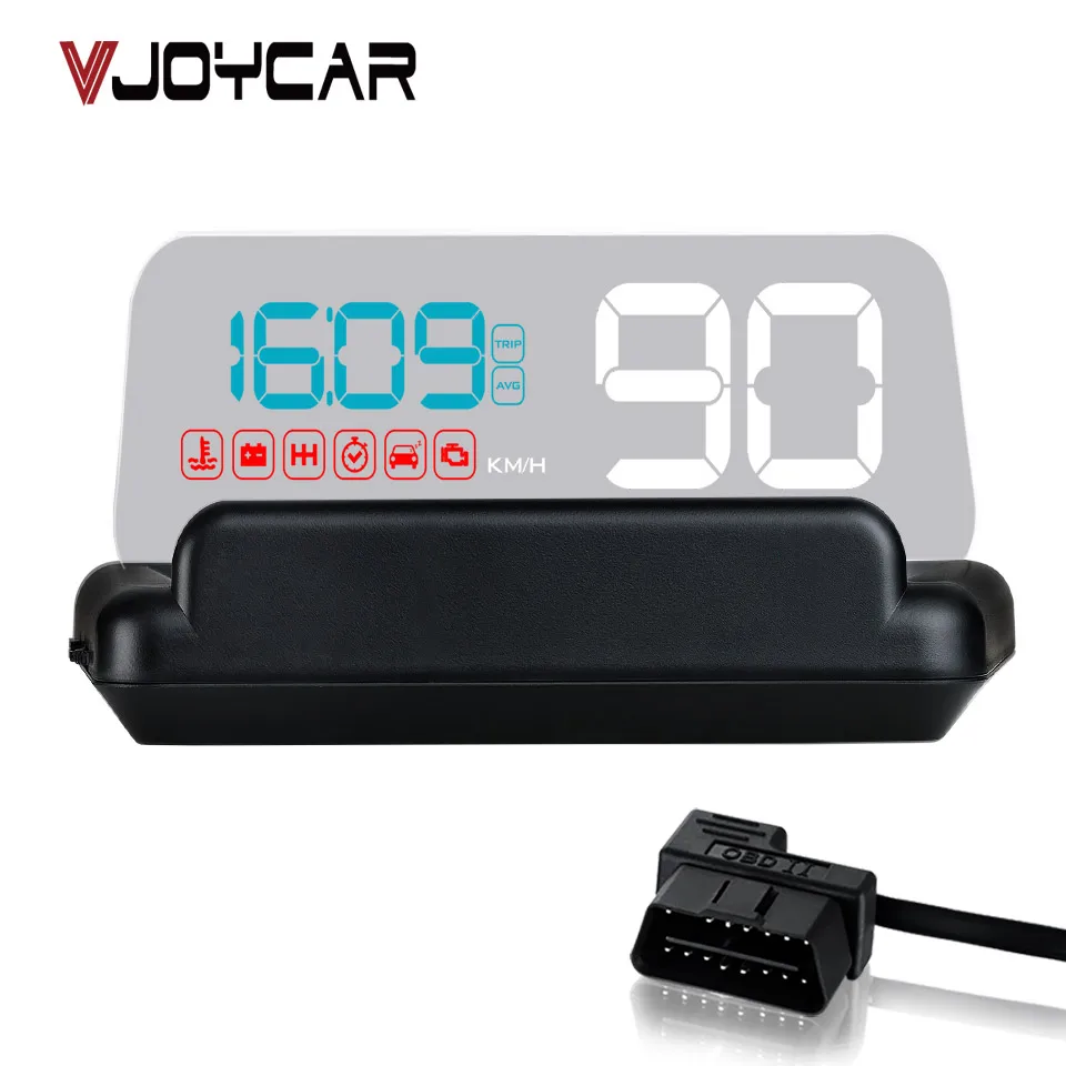 Original VJOYCAR C500 OBD2 Hud Head-Up Display With Mirror Projection Digital Car Speed Projector On-Board Computer Fuel Mileage