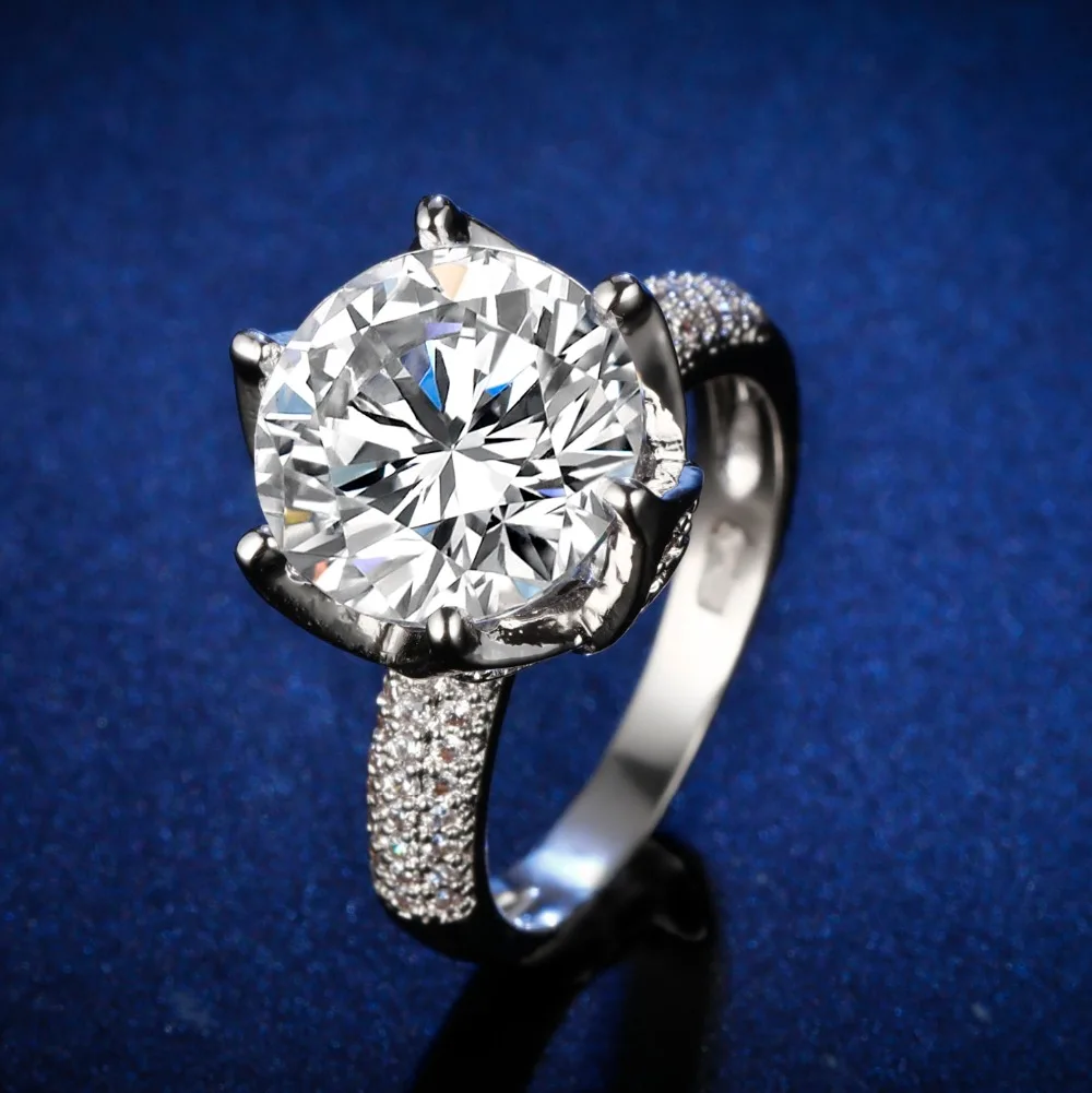 

Original Design Gorgeous cz unique style top quality lotus flower brand Ring Cubic Zirconia Hot Ins sterling silver 925