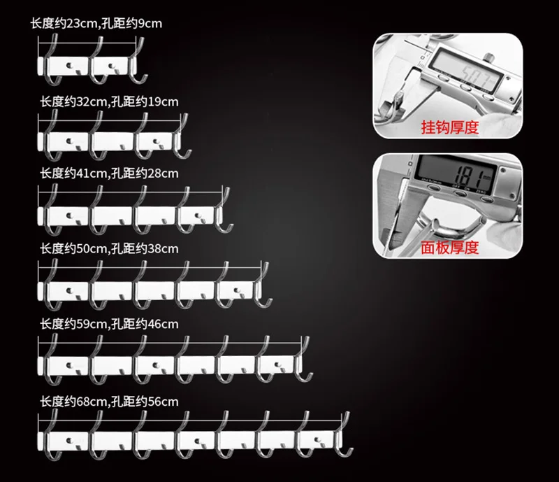 304 нержавеющая сталь клей ногтей амфибия Одежда Крюк Ванная комната дверь за туалет стены крючок для одежды полотенца ряд крюк