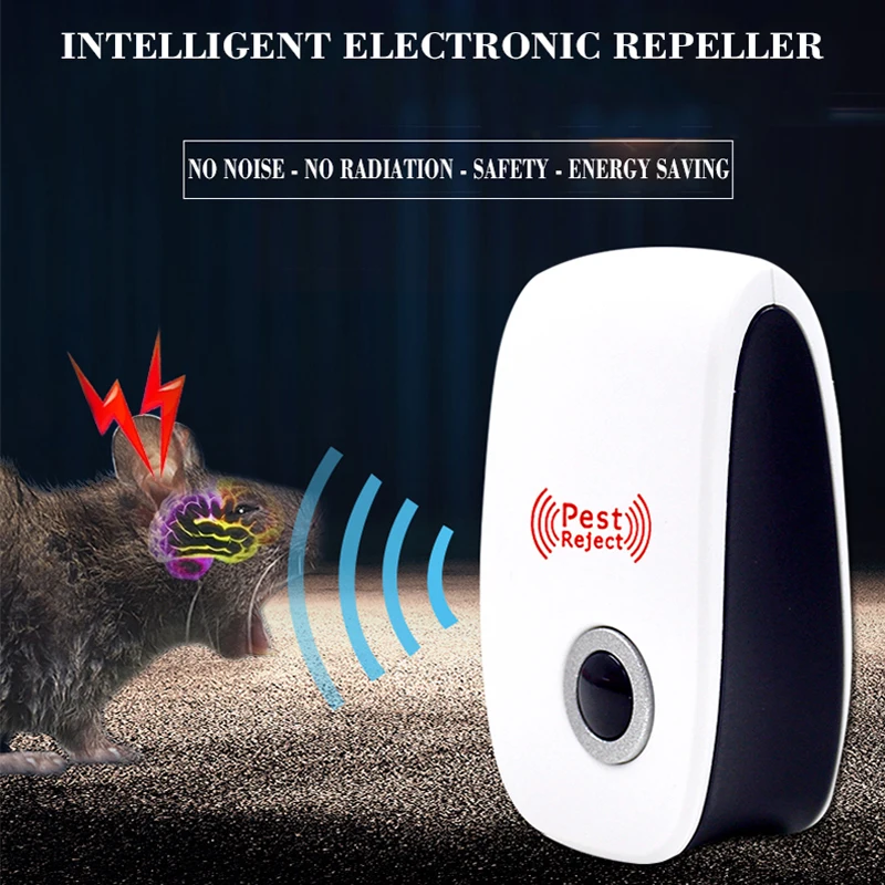 

2PCS Rodent Ultrasonic Mice Repeller From Moles Rat Repeller Mole Muizen Ultrasoon Scarers Pulseras Antimosquitos Mole Repeller