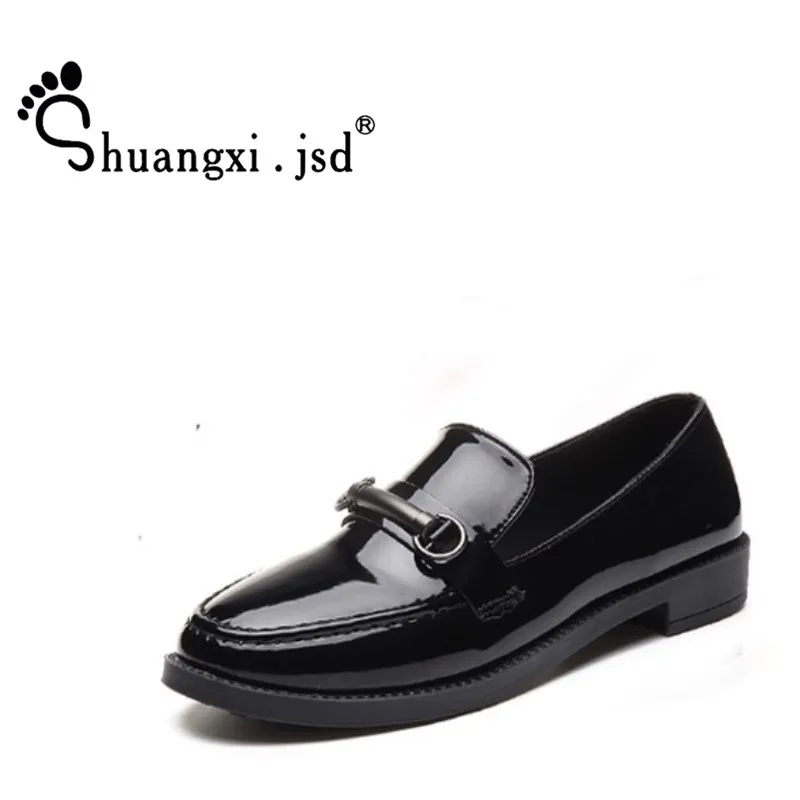 black leather shoes for work women's