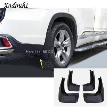 

For Toyota Highlander 2015 2016 2017 car cover styling fender soft mudguard protect flap splash mud guard frame garnish Molding
