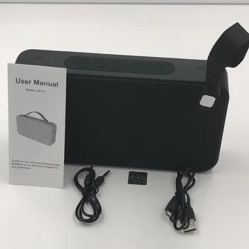 

High Quality Wireless Speaker Bluetooth Stereo Portable Player Support USB TF Card 5W X 2 Build-in Microphone Belt