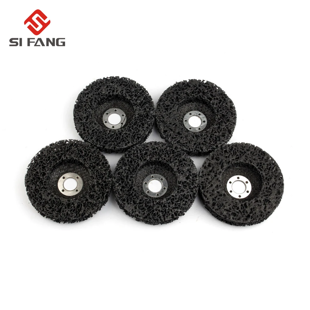 

5Pcs 5'' Poly Strip Disc Wheel Paint Rust Removal Clean For Angle Grinder 125mm