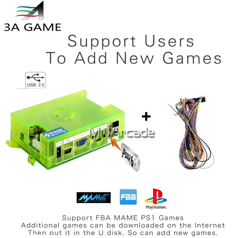 Pandora Box 6 vga and hdmi output family version 1300 in 1 Jamma Mutli Game Board Original