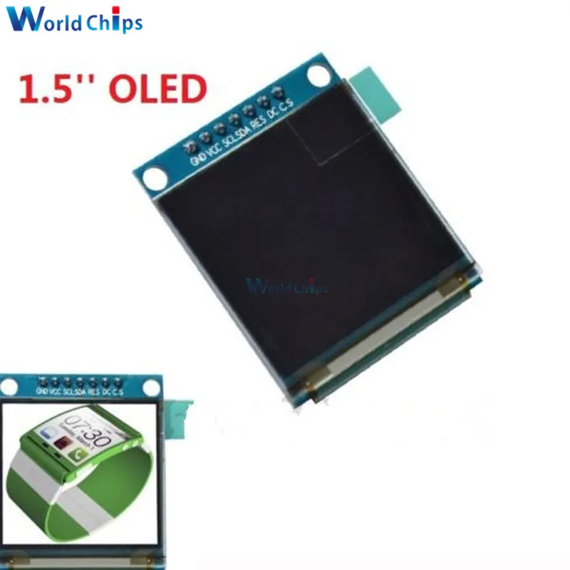 Diymore 1,5 дюймов 128x128 RGB SPI интерфейс OLED ЖК-дисплей SSD135 Драйвер IC 7PIN полноцветный OLED модуль для Arduino 51 STM32