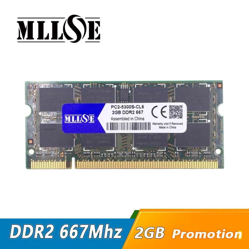 

MLLSE 2gb ddr2 667 pc2-5300 sodimm laptop, ddr2 667mhz 2gb pc2-5300S so-dimm notebook, memory ram ddr2 2gb 667 mhz sdram